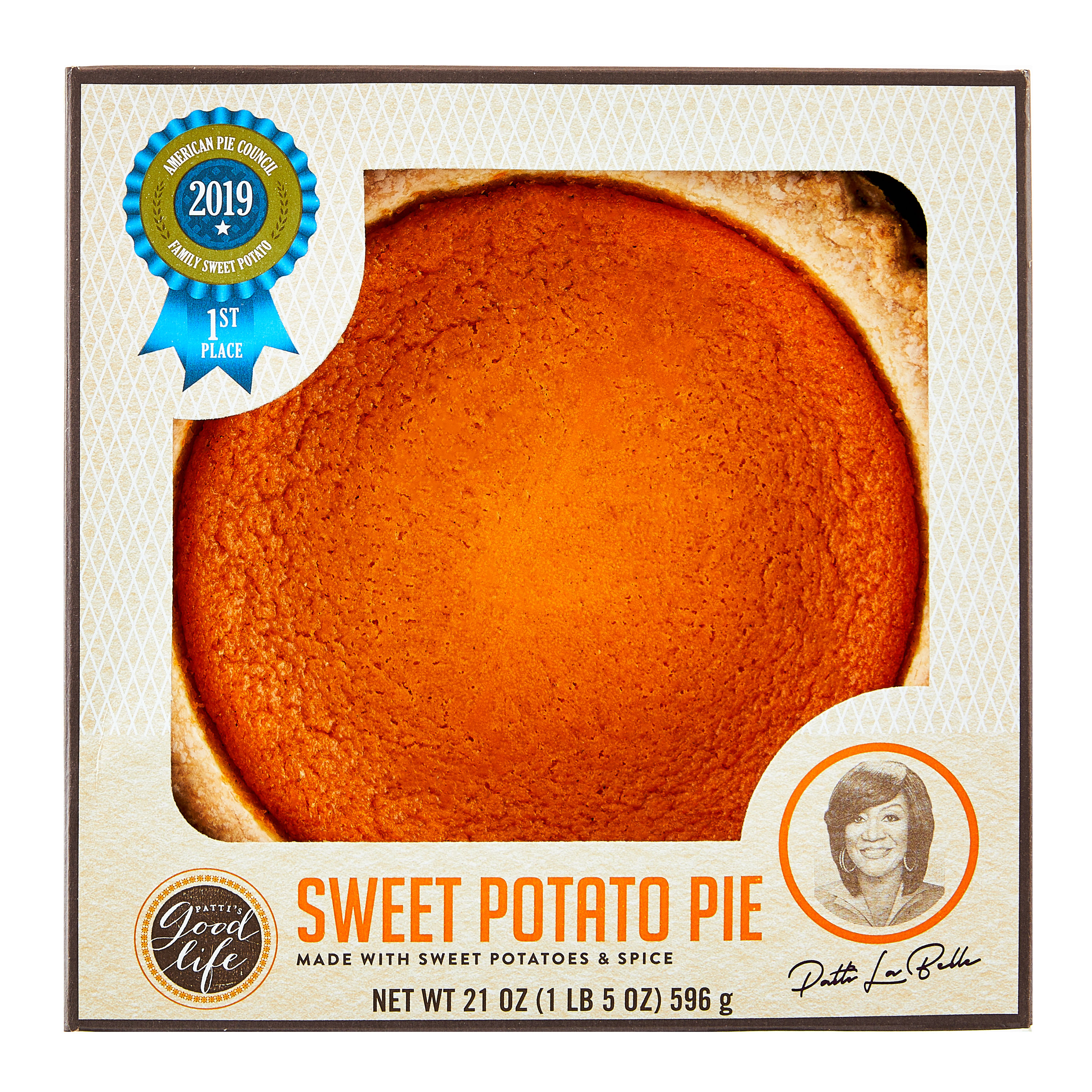 Patti LaBelle 8 inch Sweet Potato Pie, 1 Count, 21 oz - image 1 of 7