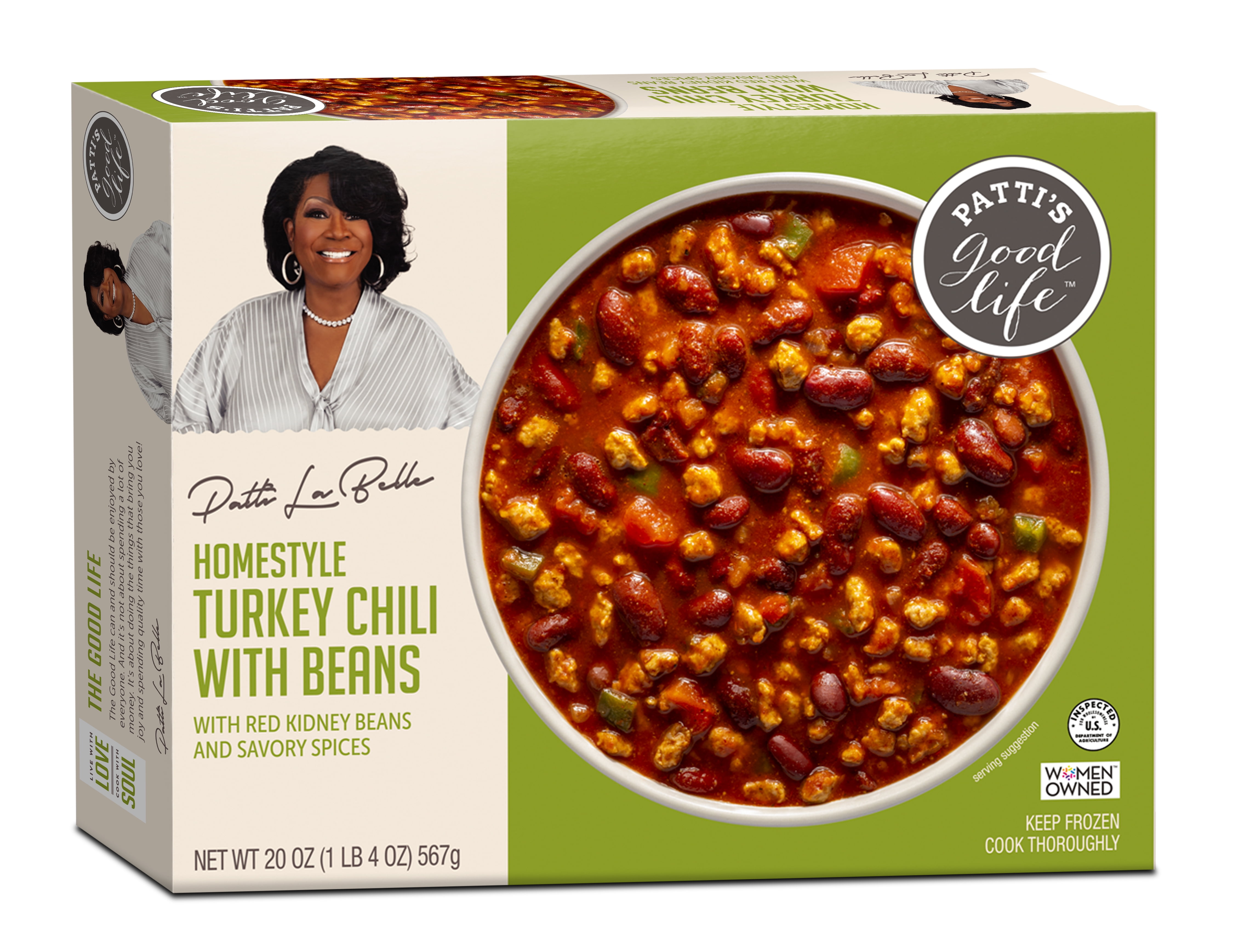 Patti LaBelle Homestyle Turkey Chili with Beans - 20 oz - Frozen Meal