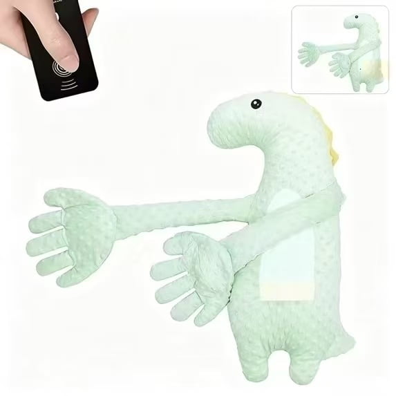 Patting Pillow Soother,Partner Plush Comfort Pillow,Interactive Remote Control Patting Plush,Soft Sensory Stuffed Animal for Soothing,Cuddling & Relaxation