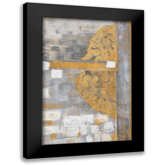 Pattinian, Merri 11x14 Black Modern Framed Museum Art Print Titled - Golden Azteca I