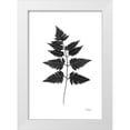 thumbnail image 1 of Pattinian, Merri 11x14 White Modern Wood Framed Museum Art Print Titled - Black Pressed Leaves, 1 of 4