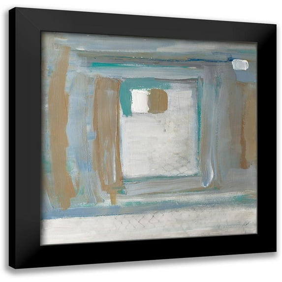 Pattinian, Merri 15x15 Black Modern Framed Museum Art Print Titled - Grey Squares II
