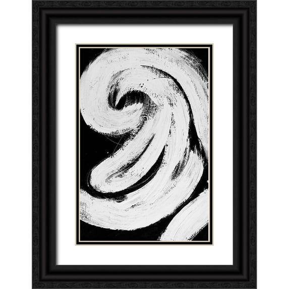 Pattinian, Merri 17x24 Black Ornate Wood Framed with Double Matting Museum Art Print Titled - Loosely Intertwined II