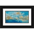 thumbnail image 1 of Pattinian, Merri 18x11 Black Ornate Wood Framed with Double Matting Museum Art Print Titled - Coastline Abstract, 1 of 4
