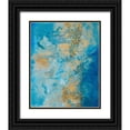 thumbnail image 1 of Pattinian, Merri 20x24 Black Ornate Wood Framed with Double Matting Museum Art Print Titled - Coastline Vertical Abstract II, 1 of 4
