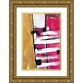 thumbnail image 1 of Pattinian, Merri 23x32 Gold Ornate Wood Framed with Double Matting Museum Art Print Titled - Hot Pink, 1 of 4