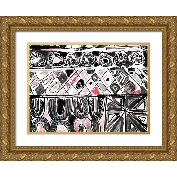 Pattinian, Merri 32x25 Gold Ornate Wood Framed with Double Matting Museum Art Print Titled - Many Levels II