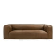 thumbnail image 1 of Pattison Rectangular Genuine Leather Sofa with Tight Back in Tan, 1 of 6