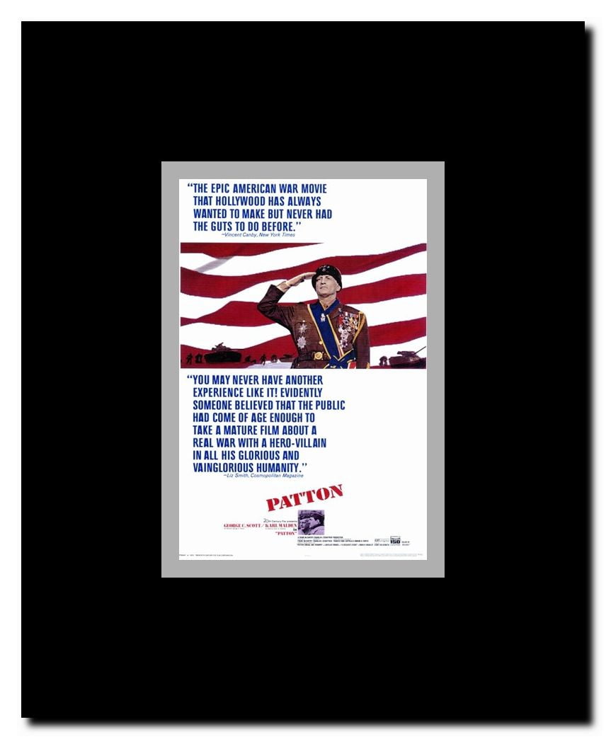 Patton Framed Movie Poster