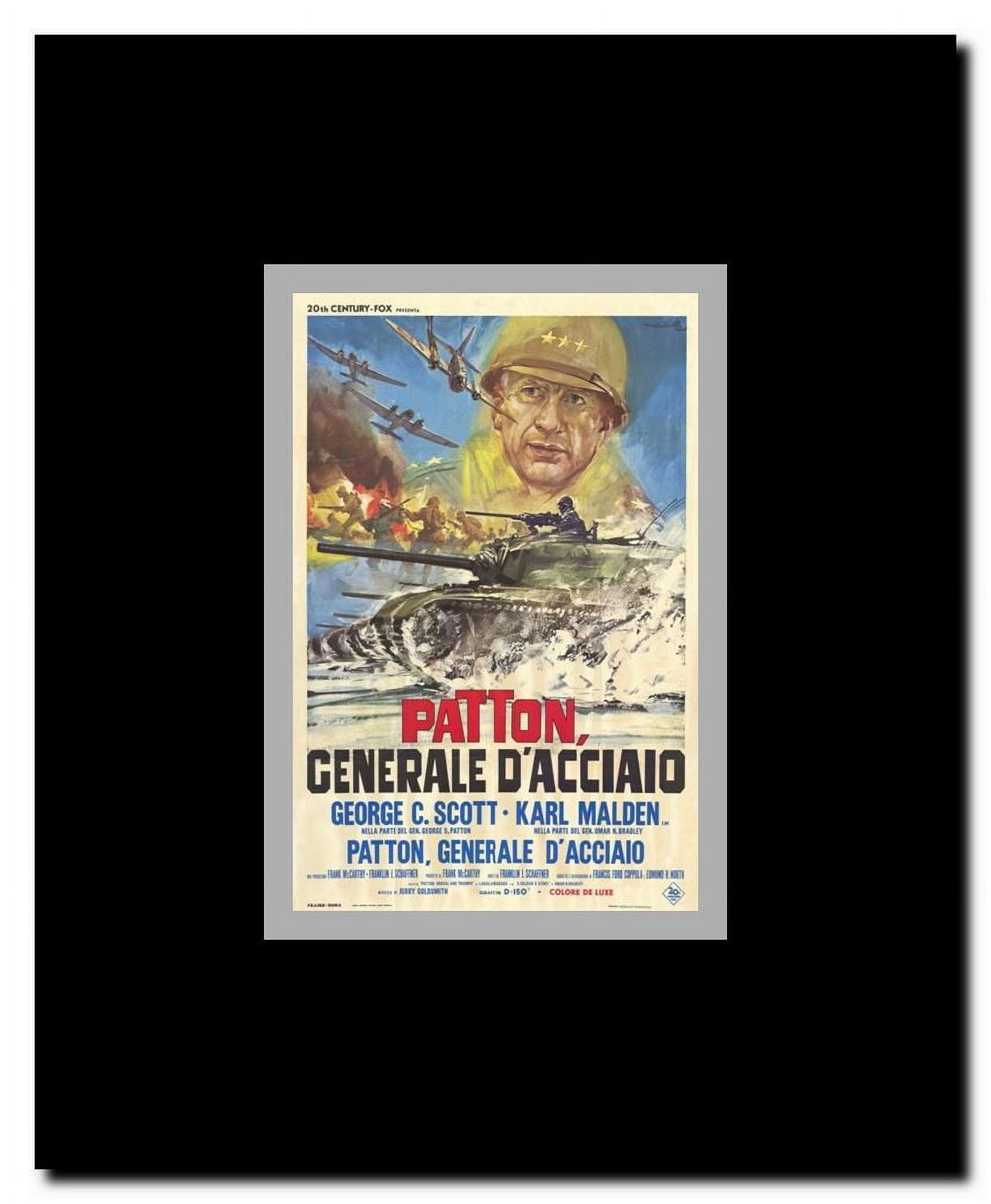 Patton Framed Movie Poster