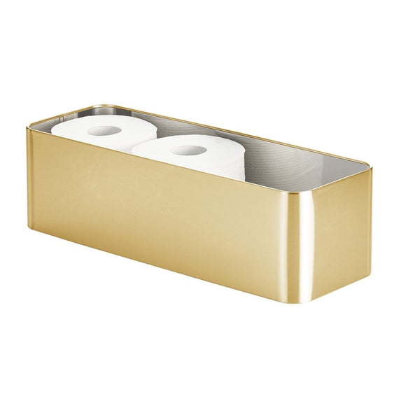 Patton Rectangular 3-Roll Toilet Paper Storage Bin - Ideal for Master Bathrooms, Guest Baths, or Powder Rooms