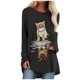thumbnail image 1 of Patty Long Sleeve Spandex Casual, T-shirt (Women's), Sizes S-2XL, 1 of 3