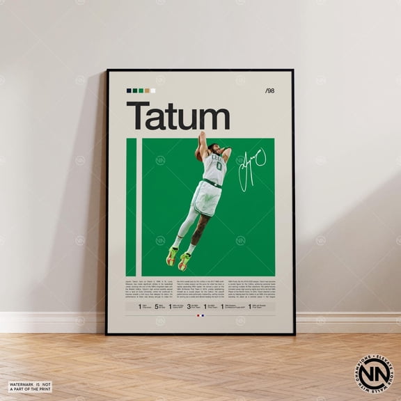 Patty Mills Miami Heat Mid Century Modern Fans Basketball Gift Sports Bedroom, Unframed Poster