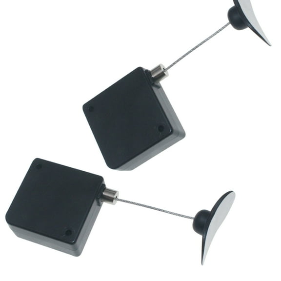 PatungKu 1/2/4Pcs Retractable TV Remote Tethers Adjustable Cable for Home and Office Use