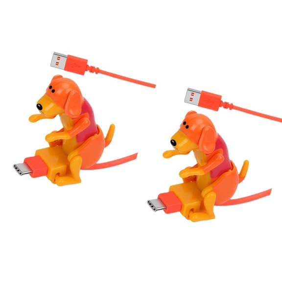 PatungKu (1 Pack)Moving Dog Fast Charging USB C Cable for Cellphone Tablets Funny for Touch Dog Phone Cable