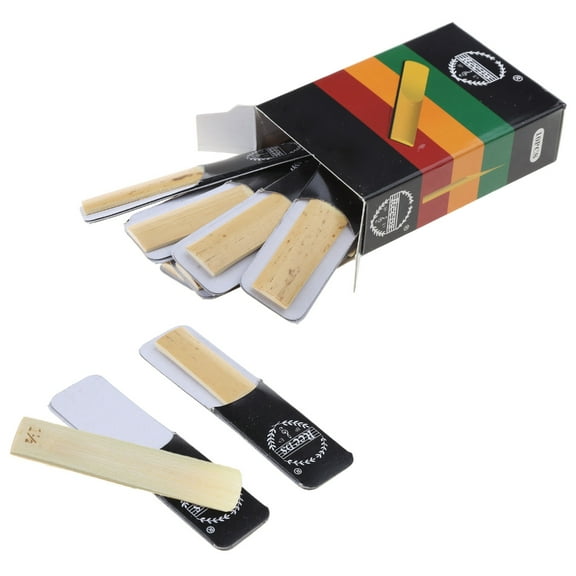 PatungKu 10pcs Clarinet Reeds Set Bb Tone Strength 1.5/2.0/2.5/3.0/3.5/4.0 Wind Instrument Reed Clarinet for Easy of Play