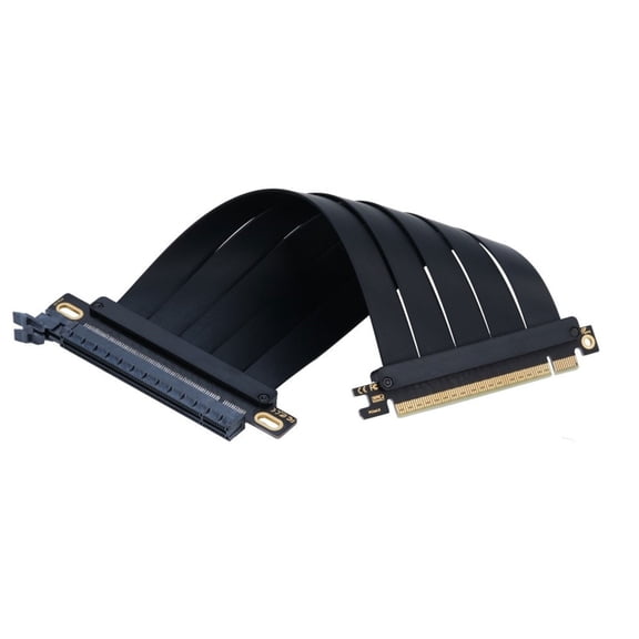 PatungKu 110Ω Impedance PCIe4.0 16X Risers Cable 20cm Fast Speed Data Transfer Gold Plateds Contacts Servers Hardware Support