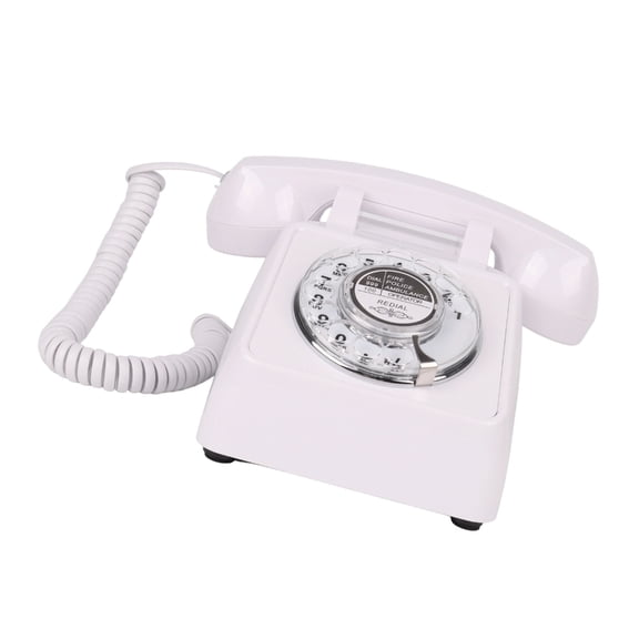 PatungKu 1Set Traditional Rotary Wheel Telephone for Desk Functional Loud Sound Strong
