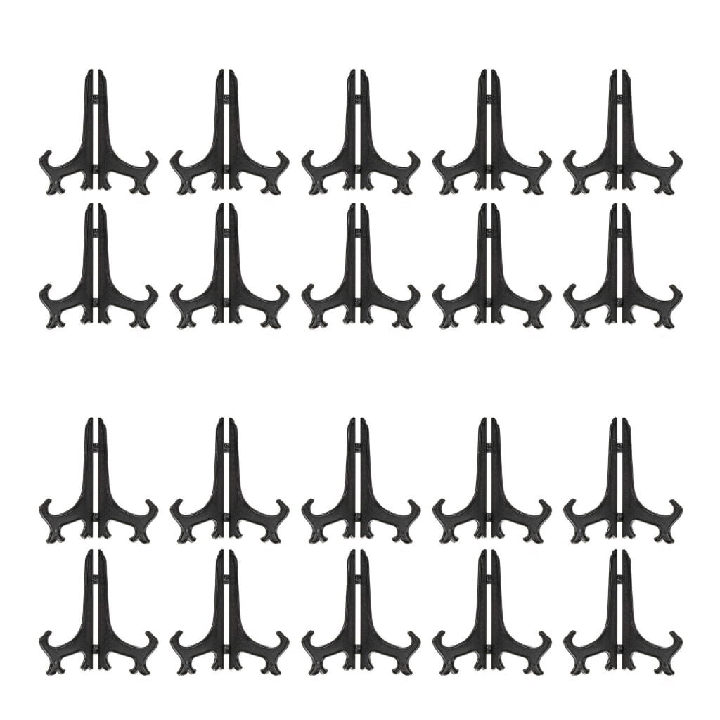 PatungKu 20Pcs Easel Stand for Displaying Decorative Plates and Photo Frames Artwork Display Holder Home Office Desktop Decors