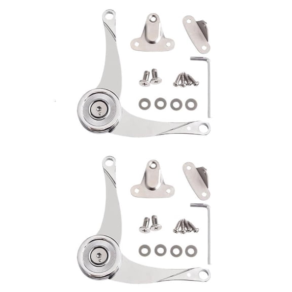 PatungKu 2Pcs Soft Close Chest Hinge Lid Support Hinges Soft Close Folding Lid Stay Hinge
