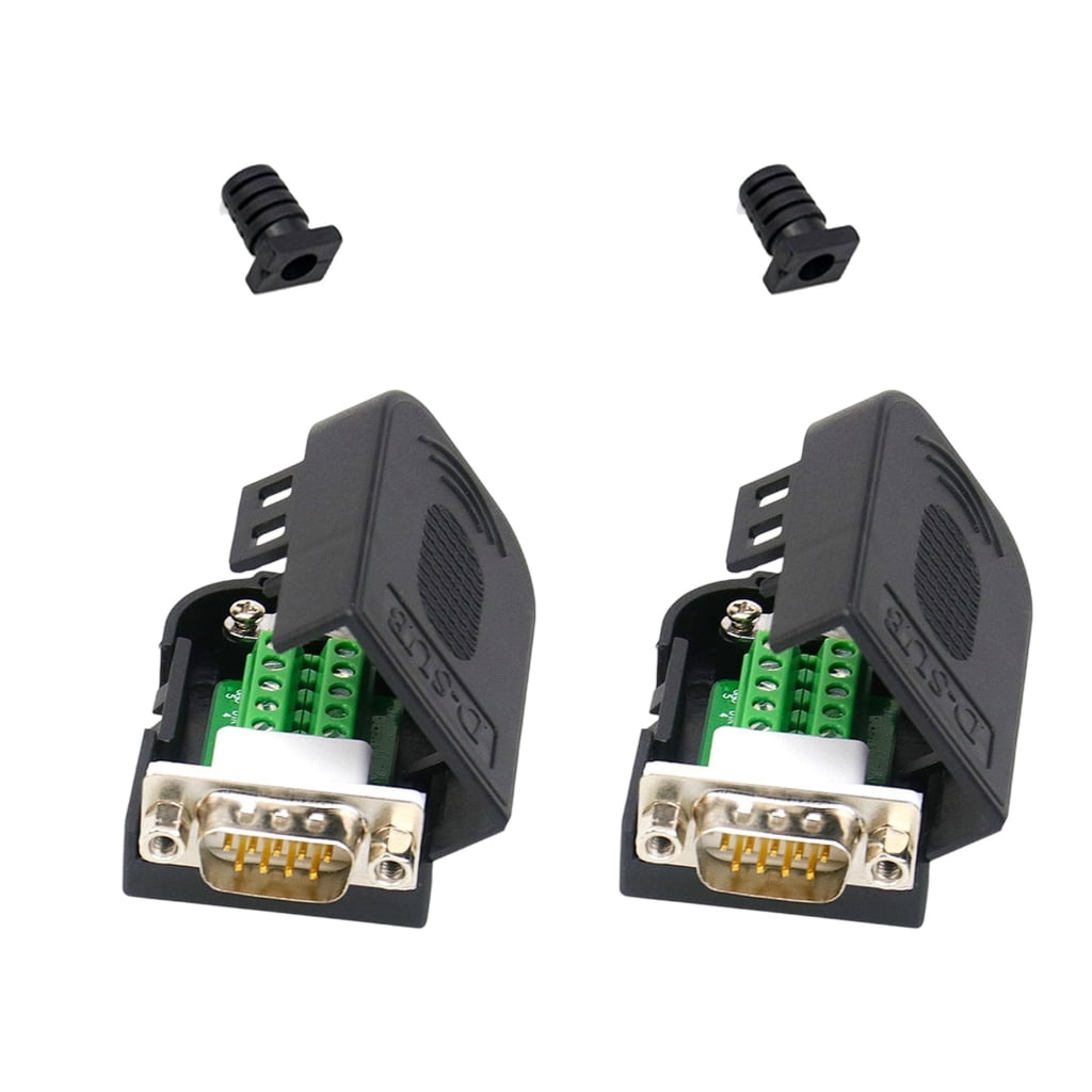 Serial To Pin Adapter PatungKu 2Piece DB9pin Terminal Block Adapter DB9pin Serial Adapters ...