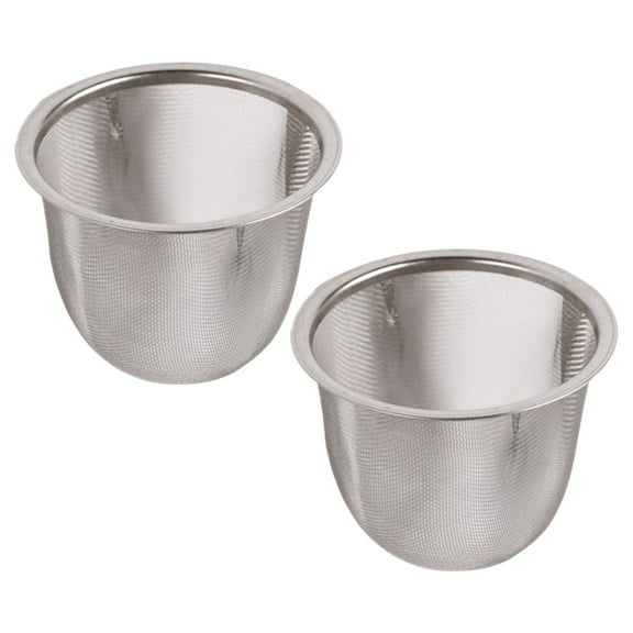 PatungKu 2pcs Professional Teas Filter Stainless Steel Teapot Infuser Fine Mesh Strainer for Brewing Coffee and Soup Ingredient