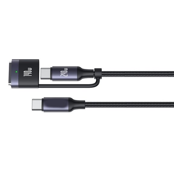 PatungKu 3 in 1 Device Charging Cable Line Suitable for Laptops Phones Fast Speed 480Mbps Aluminum Alloy Reinforced 3 in 1 Cord