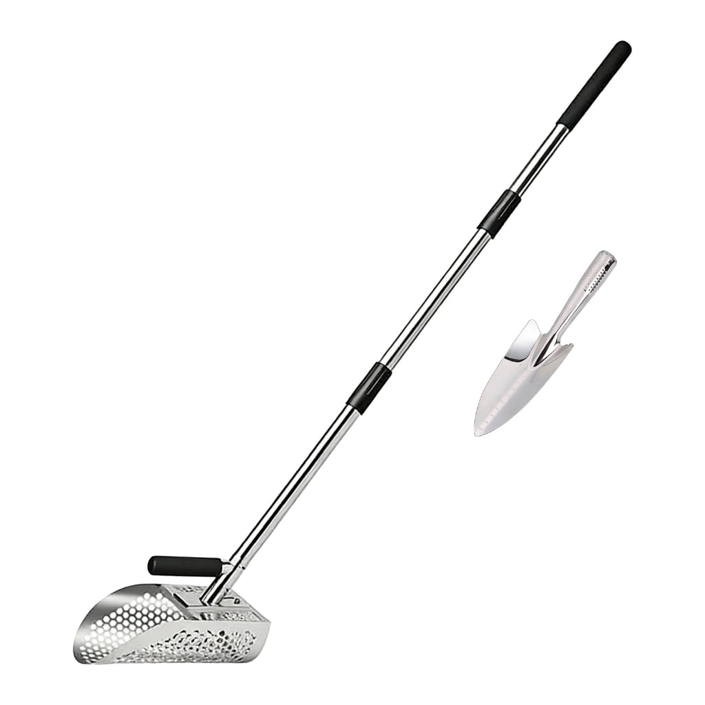 PatungKu 304 Stainless Steel Metal Detector Sand Scoops For Efficient Treasure Hunting