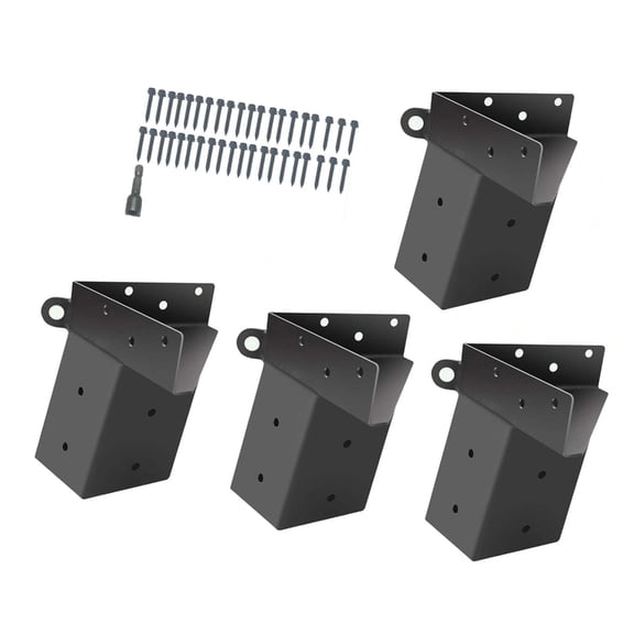 PatungKu 4x Robust Brackets for Simple Installation of Outdoor Platforms Such as Deer Stands Featuring Enhanced Durability