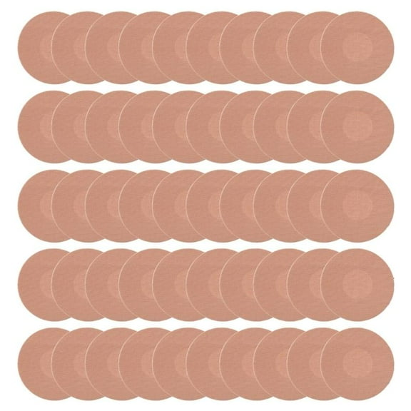 PatungKu 50Pcs Freestyle Libre Sensor Covers Waterproof Adhesive Patches Flesh Flexible CGM Patches Without Glue Center Patches