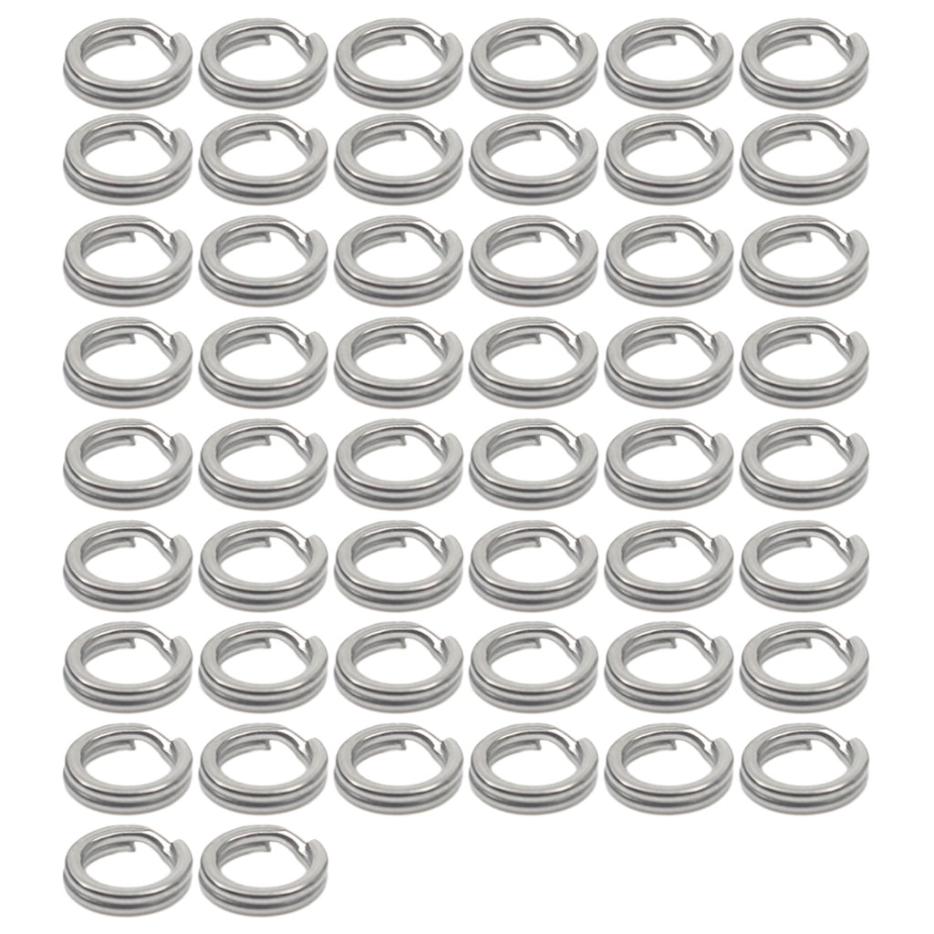 PatungKu 50Pcs Split Rings Assorted Fishing Split Rings Stainless patungku-50pcs-split-rings-assorted-fishing-split-rings-stainless