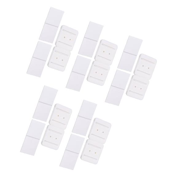PatungKu 5Pcs Wall Adhesive Hook Wire Shelf Wall Mount Sticker Fixing Patch For Kitchen