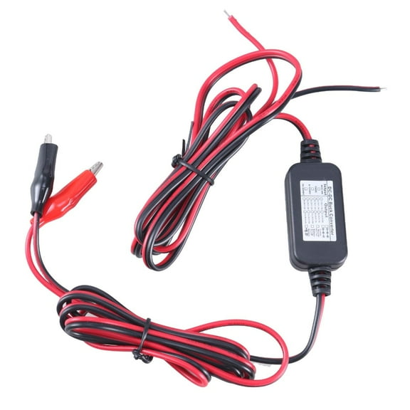 PatungKu 6~30V to 4.5V1A Clip Cable Step Down Power Adapter Cord Efficient Power Solution