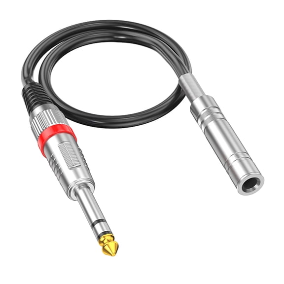 PatungKu 6.35mm Male Female Auditory Video Cable Gold Contacts Connectors Shielded Wire High Signal Integrity For AV Systems