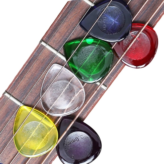 PatungKu 6 Pcs Durable Guitar Pick Plectrums Large Water Drop Shaped Guitar Pick