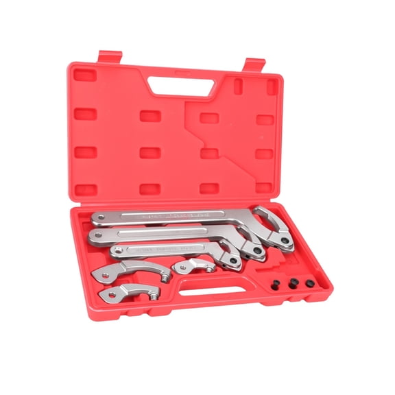 PatungKu 6Pcs Adjustable C Pin Wrench Hook Spanner Ergonomic Grip Lightweight Residential