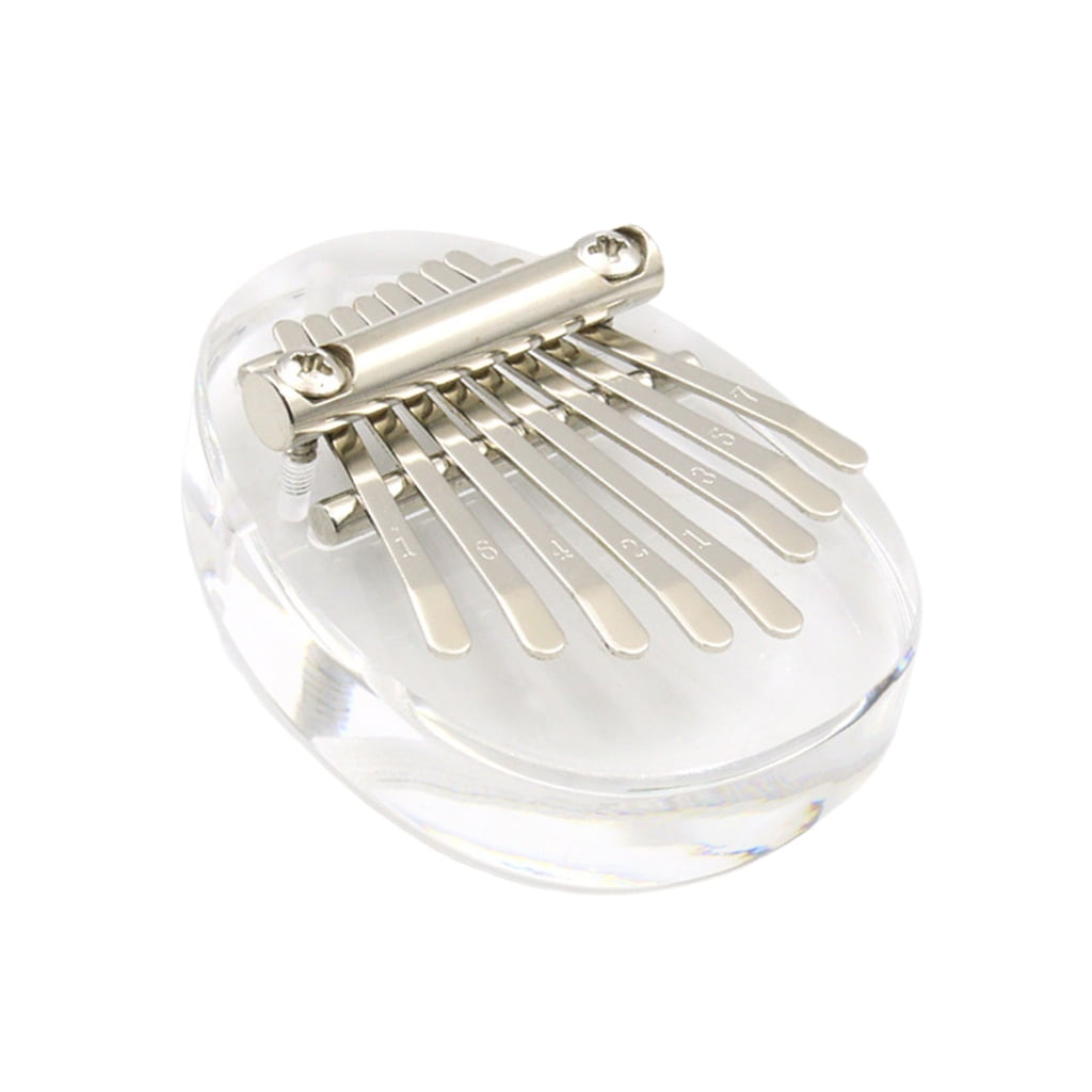 PatungKu 8 Keys Acrylic Thumb Piano 8 Keys Finger Piano Thumb ...