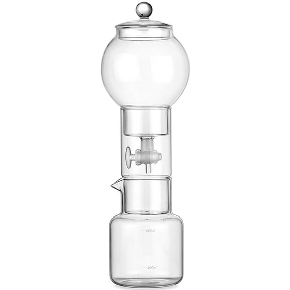 PatungKu Additional Borosilicate Glass Cold Concoct Coffee Maker with Modifiable Drop Control for Home Brewing Enthusiasts