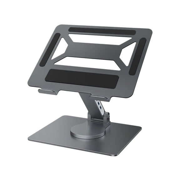 PatungKu Aluminum Foldable Laptop Stand 360 Rotation Multi Interface Dock Ergonomic Adjustable Height Portable Computer Holder For Work Study Entertainment