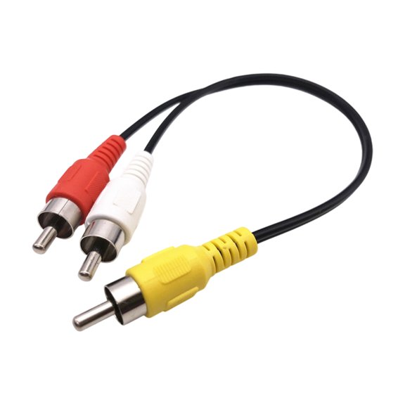 PatungKu AntiInterference Double Cable Supports Uncompressed Music and Clearly video Signal Splitter for Car Music