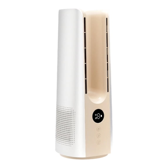 PatungKu Auto Oscillating Bladeless Fan Humidifier 9 Wind Mode Cool Misting Fan Quiet Brushless Motor Energy Saving Design