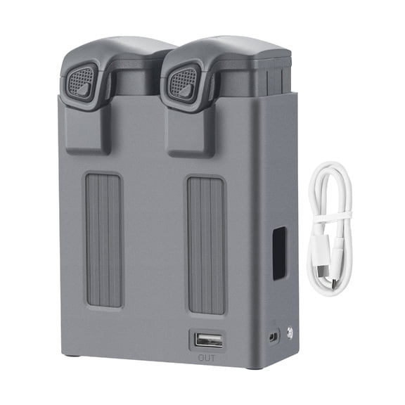 PatungKu Bidirectional Battery Charging Hubs for 4 Batteries Colorful Screen Digital Display USB Battery Charging