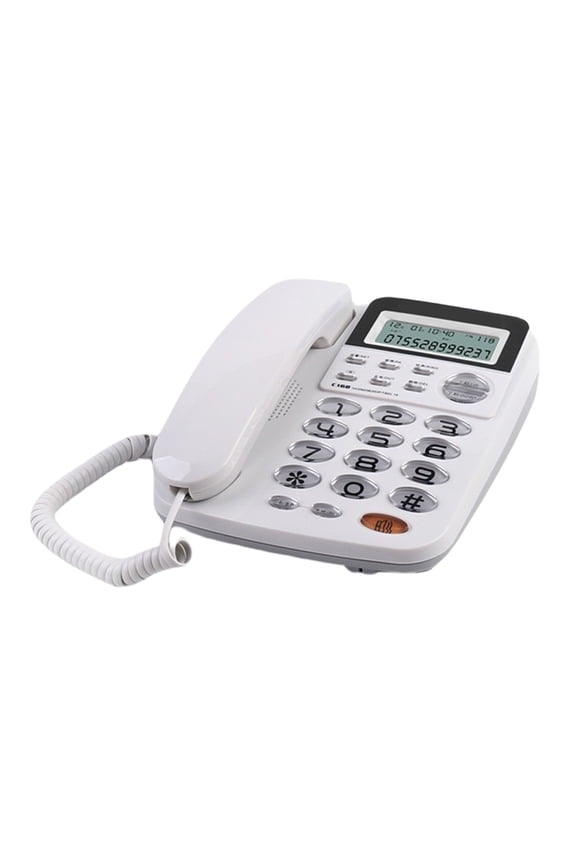 C168 Fixed Telephone Corded Landline Desk Phone Caller Display Office Telephone