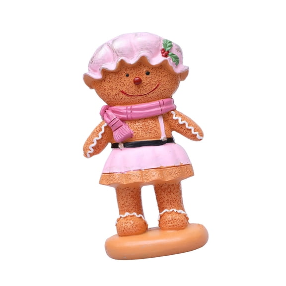 PatungKu Christmas Decorations Gingerbreads Man Figurines Christmas Statue Sculptures