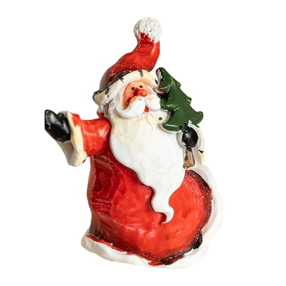 PatungKu Christmas Figurine Figure Decorations Christmas Santa Clauses Figurine,Resin Santa Clauses Statues Table Centerpieces