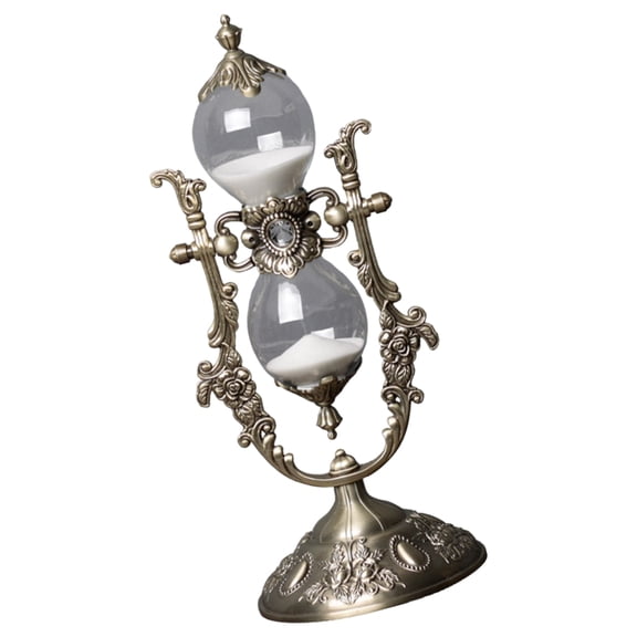PatungKu Classical European Antique Hourglass 15/30 Minutes Sand Timer for Study Room and Bedroom Decoration Rotating Sand Clock