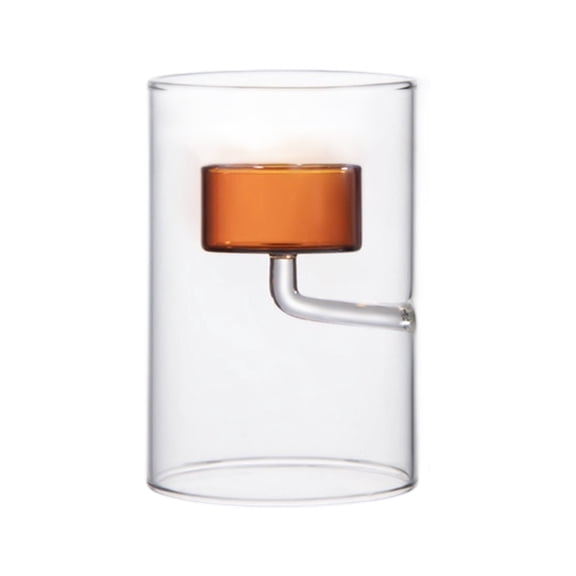 PatungKu Clear Cylinder Glass Candle Holder Multipurpose Floating Candle Centerpieces