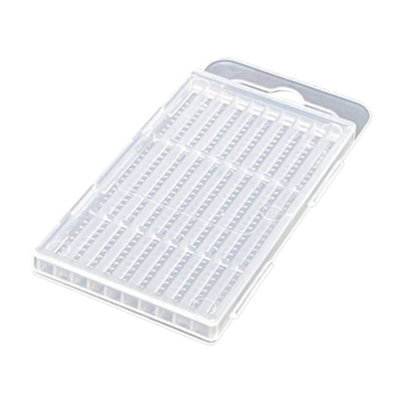 PatungKu Clear Plastic Drill Bit Storage Box Organizer Compartments Included for Home