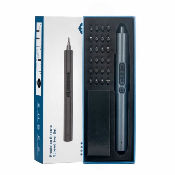 PatungKu Compact 28 In 1 Cordless Screwdriver Set LED Illumination For Electronics Assembly
