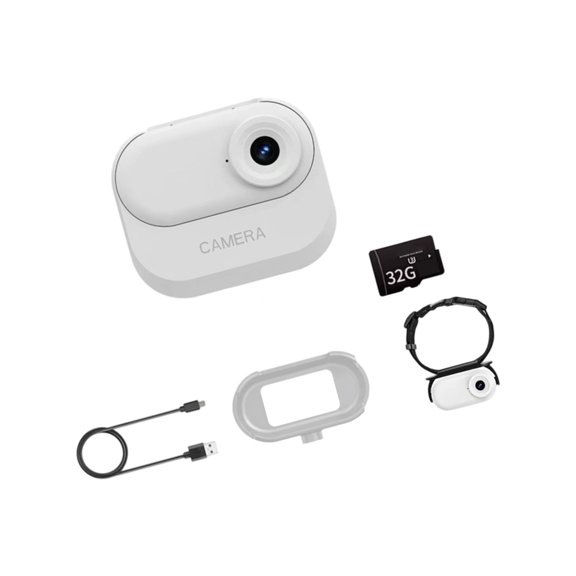 PatungKu Compact Magnetic Charging Action Camera 1080p High-Definition Recording Wearable Design For Cycling Pet Monitoring